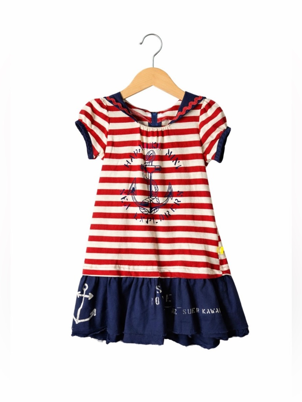 Harajuku Target. Nautical Striped Kids Dress Red and Blue. Great Condition. 2/3